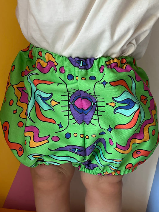 The Bubble Butt Pants in Green Aztec