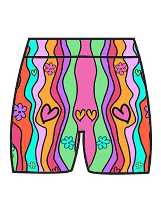 Cycling Shorts in Groovy Chick