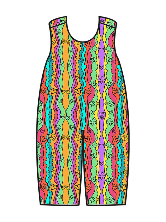 Super Snug Dungarees in Groovy Chick