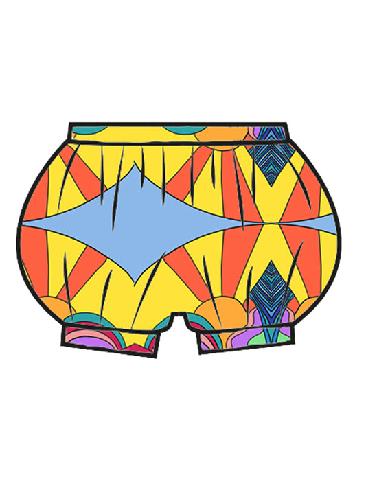 Sale -  Super Cosy Fleece Bubble Butt Pants in Sunrise