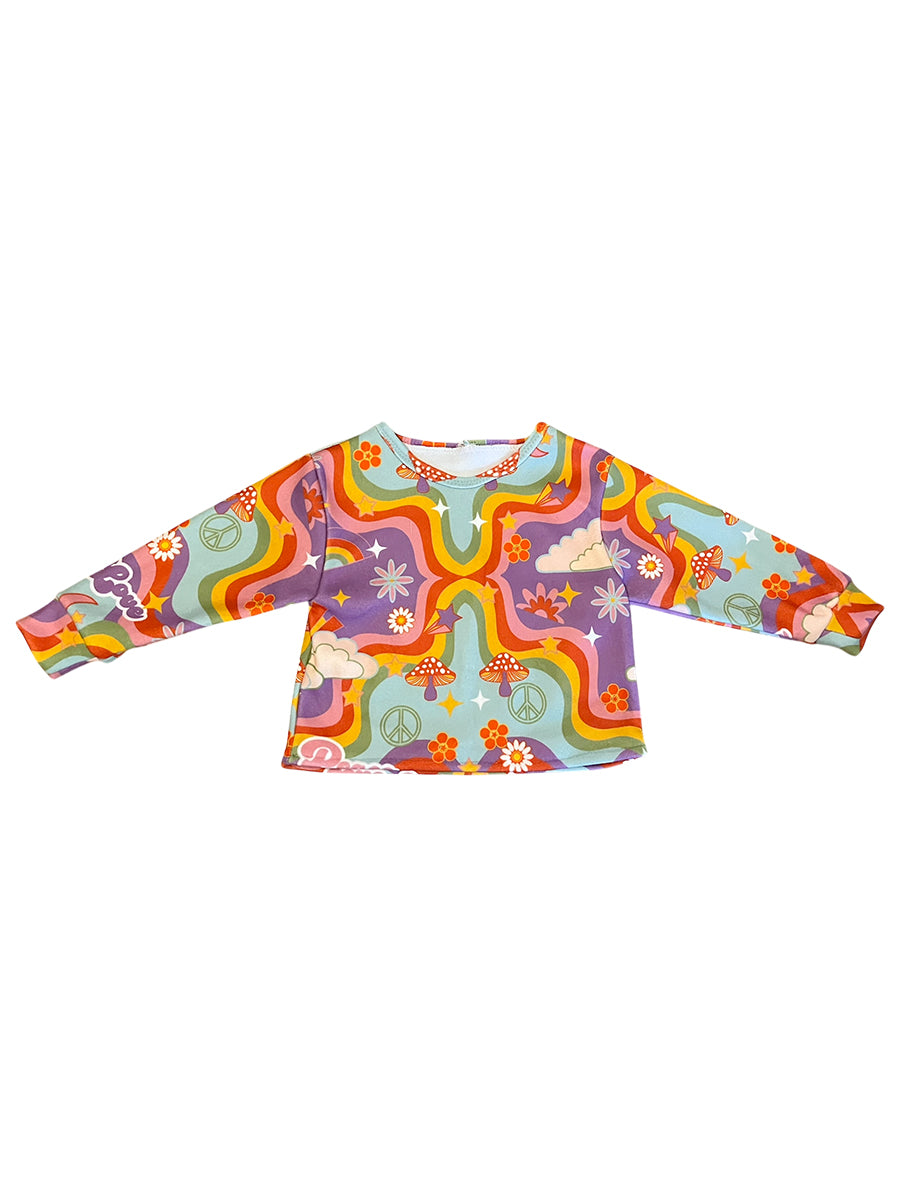 Super Cosy Fleece Sweatshirt in Trippy