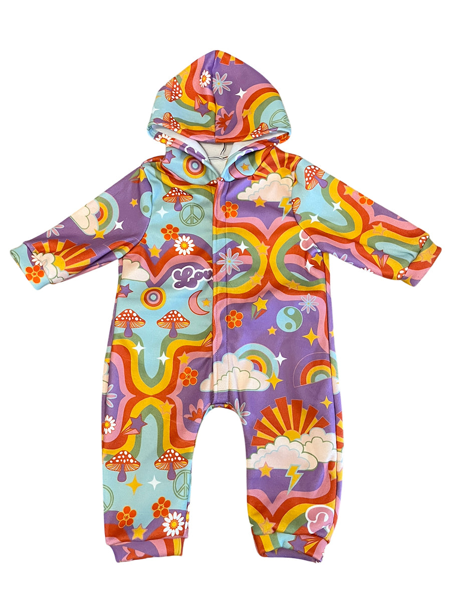 Baby Super Cosy Fleece Hooded Jumpsuit