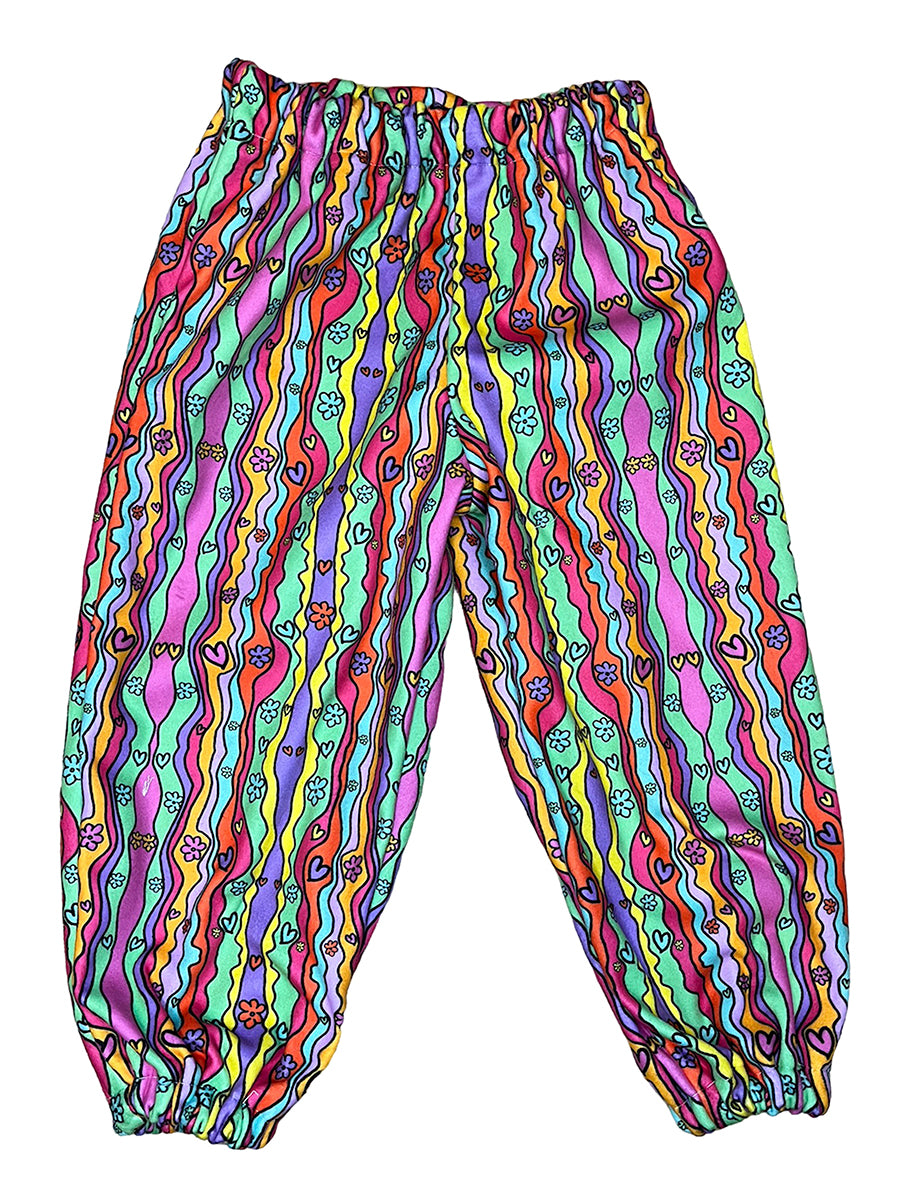 Super Cosy Fleece Joggers in Groovy Chick