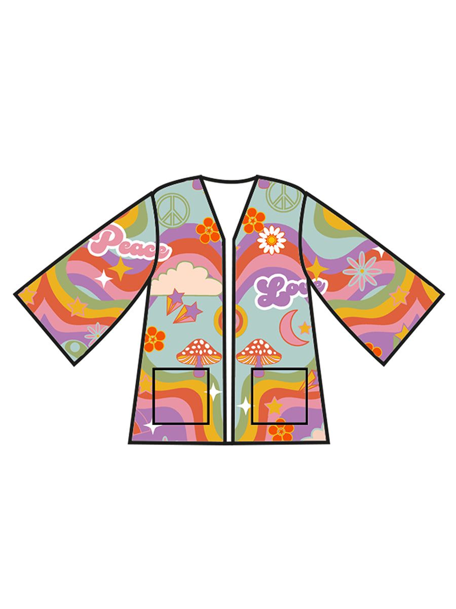 Bonjour Bébé Jacket in Trippy